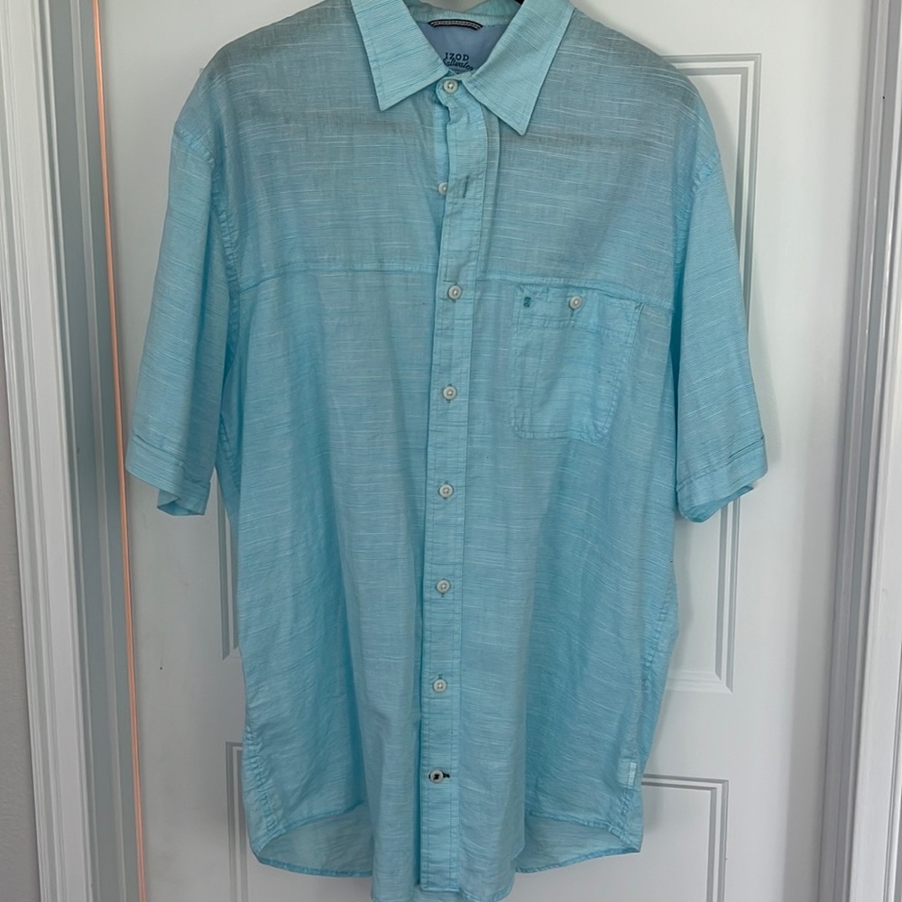 MENS IZOD SALTWATER SHIRT
